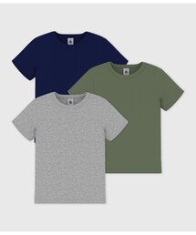 PETIT BATEAU（プチバトー）の「コットン半袖Tシャツ3枚組（インナーウェア/肌着）」