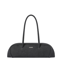 Twill baguette bag CHARCOAL