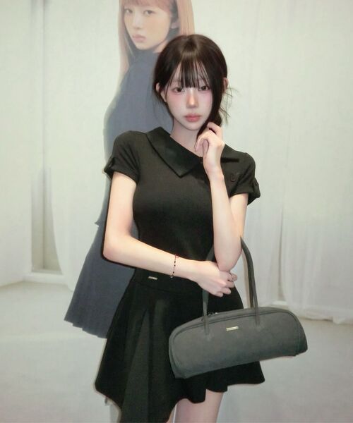 Miseki SEOUL(ミセキソウル)の「Twill baguette bag CHARCOAL(ショルダーバッグ・レディース・その他・OS)」の7枚目の写真
