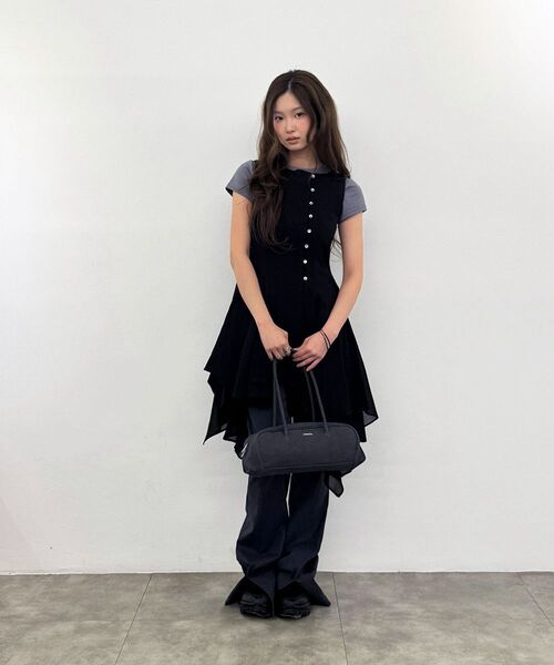 Miseki SEOUL(ミセキソウル)の「Twill baguette bag CHARCOAL(ショルダーバッグ・レディース・その他・OS)」の13枚目の写真