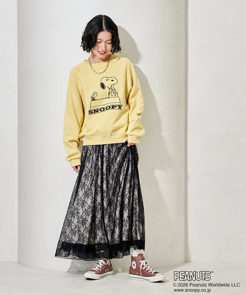 FREAK'S STORE スウェットVintage PEANUTS コラボ FREAK'S STORE（フリークスストア） スウェットカットソー「Vintage