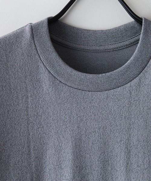 HANES(ヘインズ)の「【HANES/ヘインズ】【汗染みが目立ちにくい】MOKU 7.0オンス クルーネックTシャツ 究極の杢グレー 透けない厚手(Tシャツ/カットソー・メンズ・杢グレー・MEDIUM/X-LARGE/SMALL/LARGE)」の5枚目の写真