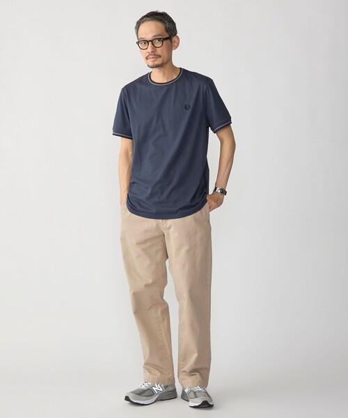 SHIPS(シップス)の「FRED PERRY: M1588V_TWIN TIPPED(Tシャツ/カットソー・メンズ・ブラック/コバルトブルー/ダークグレー・SMALL/MEDIUM/LARGE/X-LARGE)」の7枚目の写真
