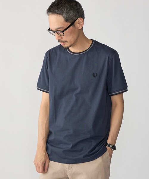 SHIPS(シップス)の「FRED PERRY: M1588V_TWIN TIPPED(Tシャツ/カットソー・メンズ・ブラック/コバルトブルー/ダークグレー・SMALL/MEDIUM/LARGE/X-LARGE)」の11枚目の写真