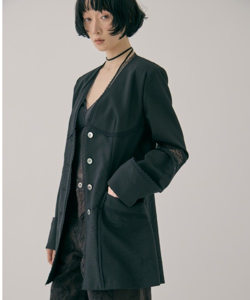 FETICO/フェティコ】《STUDIOUS別注》別注 LACE-PANELED JACKET/レース
