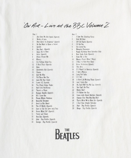 The Beatles(ザビートルズ)の「2026SS The Beatles/ビートルズ フォトプリント フロント/バック 半袖Tシャツ レディース メンズ(Tシャツ/カットソー・メンズ・ホワイト/チャコール・L/LL/M)」の14枚目の写真