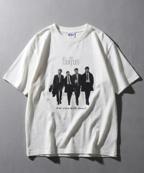 The Beatles(ザビートルズ)の「2026SS The Beatles/ビートルズ フォトプリント フロント/バック 半袖Tシャツ レディース メンズ(Tシャツ/カットソー・メンズ・ホワイト/チャコール・L/LL/M)」の3枚目の写真