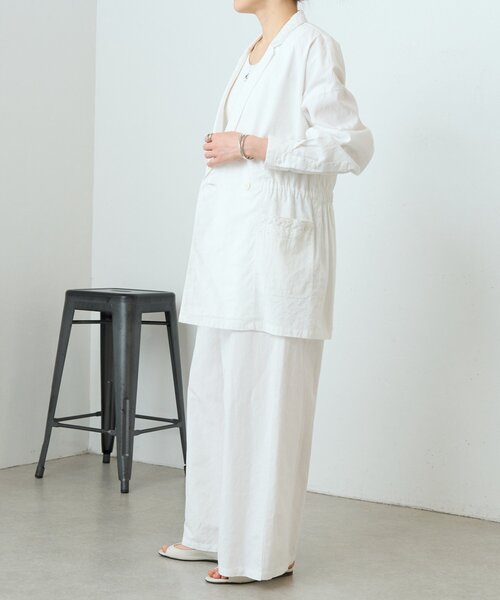 LIVETART（リヴェタート）の「刺繍イージーパンツ（その他パンツ・レディース・ホワイト/ブラック・FREE）」の3枚目の写真