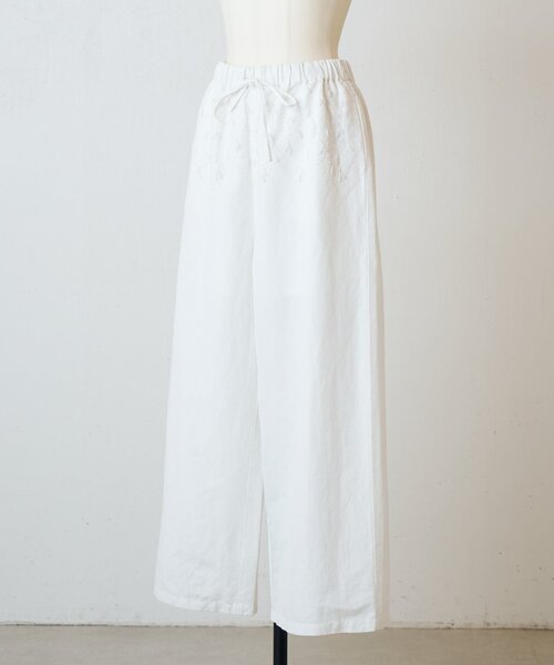 LIVETART（リヴェタート）の「刺繍イージーパンツ（その他パンツ・レディース・ホワイト/ブラック・FREE）」の16枚目の写真