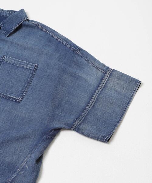 URBAN RESEARCH（アーバンリサーチ）の「ハーフスリーブシアーデニムシャツ（シャツ/ブラウス・レディース・ブルー/ブルー系その他・FREE）」の10枚目の写真