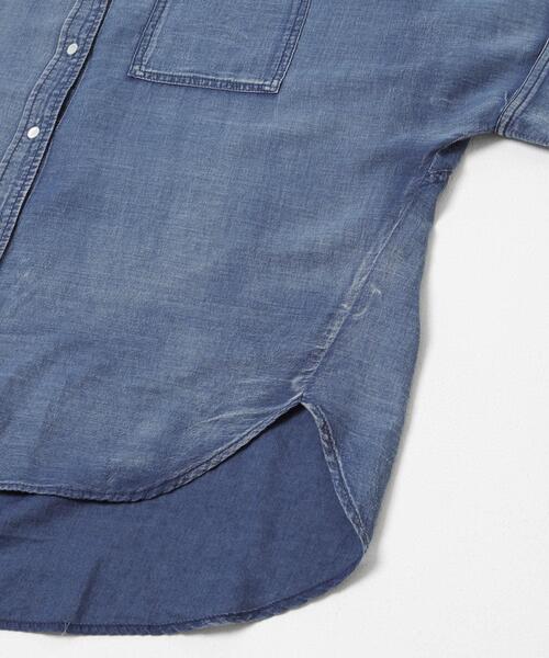 URBAN RESEARCH（アーバンリサーチ）の「ハーフスリーブシアーデニムシャツ（シャツ/ブラウス・レディース・ブルー/ブルー系その他・FREE）」の11枚目の写真