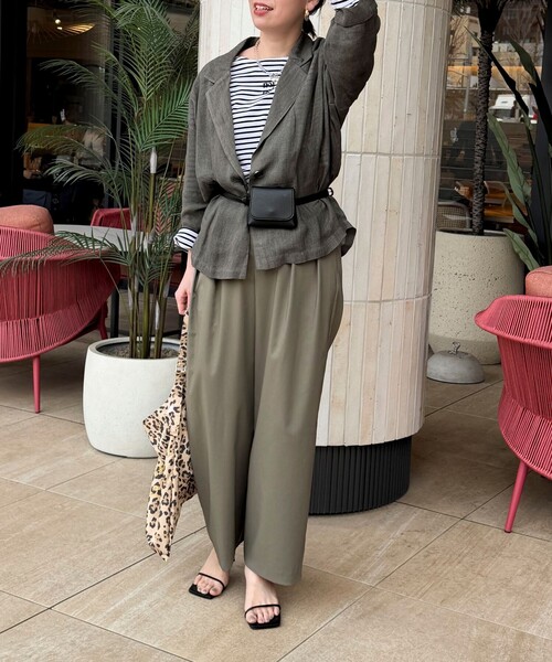 MICO COULIER(ミコクリエ)の「シアーデニムテーラージャケット(テーラードジャケット・レディース・チャコールグレー/ネイビー/サックスブルー・38)」の17枚目の写真