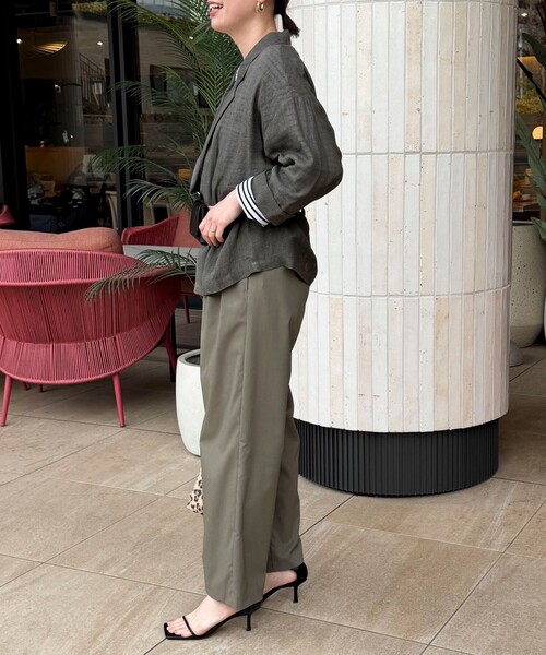 MICO COULIER(ミコクリエ)の「シアーデニムテーラージャケット(テーラードジャケット・レディース・チャコールグレー/ネイビー/サックスブルー・38)」の20枚目の写真