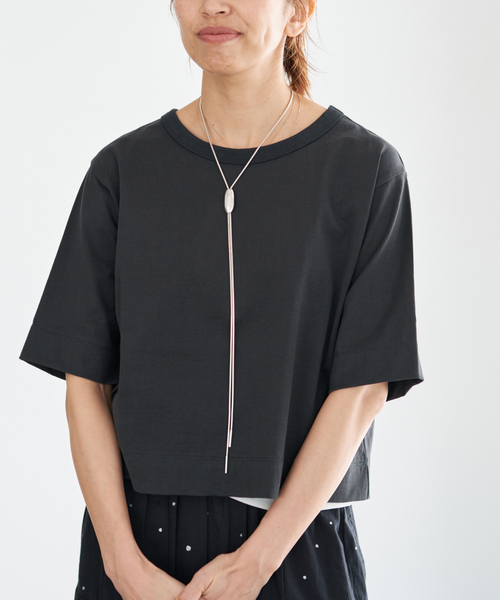IENA(イエナ)の「クロップドTシャツ(Tシャツ/カットソー・レディース・ブラック/ブラウン系その他/ホワイト/レッド・FREE)」の9枚目の写真