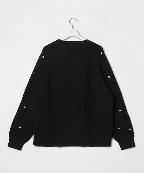 DISCOVERED（ディスカバード）の「BIJOU KNIT（ニット/セーター・メンズ・ブラック/ベージュ・1/3）」の4枚目の写真