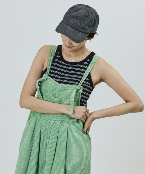 Freada(フリーダ)の「Freada/フリーダ インドダブルガーゼフレアサロペット(サロペット/オーバーオール・レディース・ピンク/グリーン・ONE SIZE)」の13枚目の写真