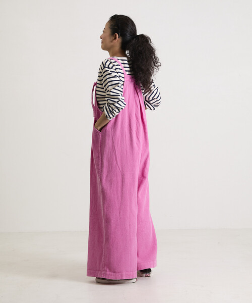 Freada(フリーダ)の「Freada/フリーダ インドダブルガーゼフレアサロペット(サロペット/オーバーオール・レディース・ピンク/グリーン・ONE SIZE)」の15枚目の写真