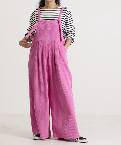 Freada(フリーダ)の「Freada/フリーダ インドダブルガーゼフレアサロペット(サロペット/オーバーオール・レディース・ピンク/グリーン・ONE SIZE)」の18枚目の写真