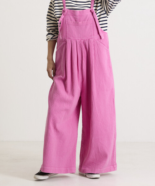 Freada(フリーダ)の「Freada/フリーダ インドダブルガーゼフレアサロペット(サロペット/オーバーオール・レディース・ピンク/グリーン・ONE SIZE)」の20枚目の写真