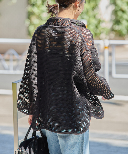 別注【ARMY TWILL/アーミーツイル】Cotton Mesh Shirt（カーディガン