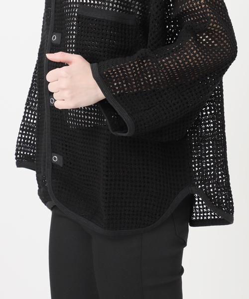 別注【ARMY TWILL/アーミーツイル】Cotton Mesh Shirt（カーディガン