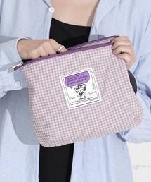 SNOOPY（スヌーピー）の「"09"≪PEANUTS≫リバーシブル 2ポケット ナイロン 刺繍 ポーチ（ポーチ）」