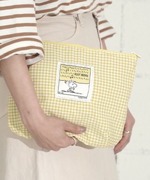 PEANUTS（ピーナッツ）の「"09"≪PEANUTS≫リバーシブル 2ポケット ナイロン 刺繍 ポーチ（ポーチ）」