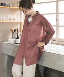 アーバンリサーチドアーズ　リネン スタンドカラー シャツ 麻 URBAN RESEARCH DOORS（アーバンリサーチドアーズ） ブラウス シャツ