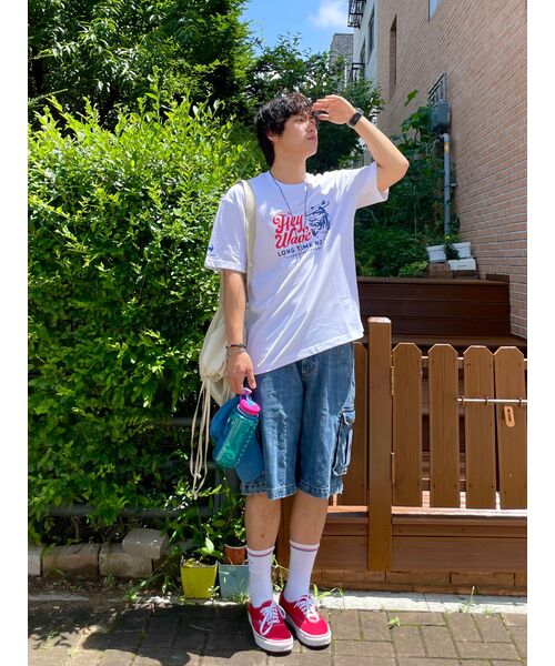 NOUN(ノウン)の「bermuda cargo denim pants (black)(その他パンツ・メンズ・その他・O)」の4枚目の写真