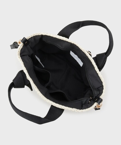 THE SHOP TK （ザ ショップ ティーケー ）の「ロゴ雑材バッグ（ハンドバッグ・レディース・グレー系4/アイボリー系4/ベージュ系4・00）」の16枚目の写真