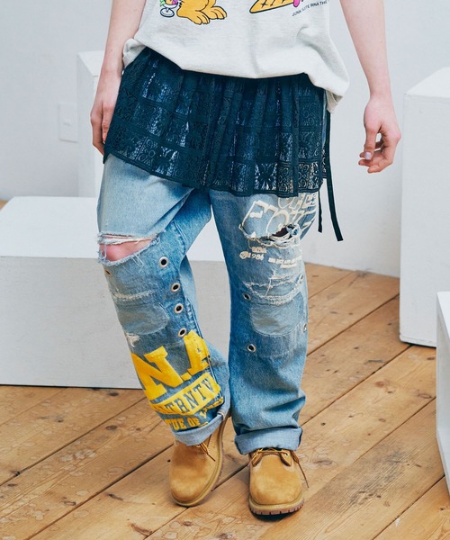 RNA(アールエヌエー)の「R4056 ベーシックストレートデニム(デニムパンツ・レディース・インディゴブルー・X-LARGE)」の21枚目の写真