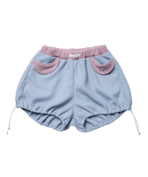 DAMP(ドントアスクマイプラン)の「エアリーワッフルツーウェイバルーンショーツ(その他パンツ・レディース・スカイブルー/ブラック/ピンク・1/2)」の7枚目の写真