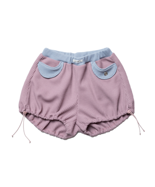 DAMP(ドントアスクマイプラン)の「エアリーワッフルツーウェイバルーンショーツ(その他パンツ・レディース・スカイブルー/ブラック/ピンク・1/2)」の8枚目の写真