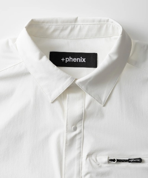 +phenix(プラスフェニックス)の「【+phenix / プラスフェニックス】AIRFLOW S/S SHIRT Aerapix採用 止水ファスナー 半袖 シャツ(シャツ/ブラウス・メンズ・ブラック・MEDIUM/LARGE/X-LARGE)」の10枚目の写真