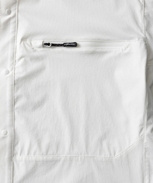 +phenix(プラスフェニックス)の「【+phenix / プラスフェニックス】AIRFLOW S/S SHIRT Aerapix採用 止水ファスナー 半袖 シャツ(シャツ/ブラウス・メンズ・ブラック・MEDIUM/LARGE/X-LARGE)」の11枚目の写真