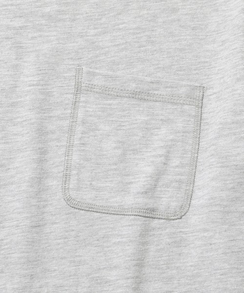 KIIMUIR（キミュア）の「[クロップ] リンガークロップ半袖Tシャツ_メランジグレー（Tシャツ/カットソー・メンズ・ライトグレー・MEDIUM/LARGE/X-LARGE）」の5枚目の写真