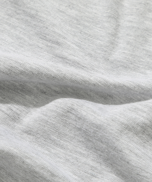 KIIMUIR（キミュア）の「[クロップ] リンガークロップ半袖Tシャツ_メランジグレー（Tシャツ/カットソー・メンズ・ライトグレー・MEDIUM/LARGE/X-LARGE）」の6枚目の写真