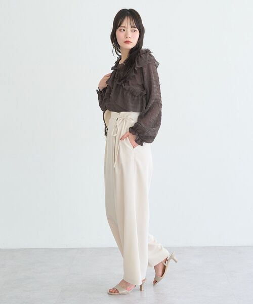 earth music&ecology(アースミュージックアンドエコロジー)の「ラップパンツ(その他パンツ・レディース・ピンク/グレー/アイボリー・M/S)」の8枚目の写真