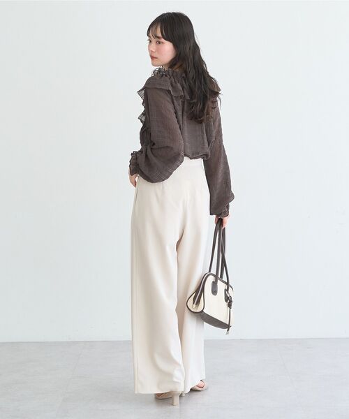 earth music&ecology(アースミュージックアンドエコロジー)の「ラップパンツ(その他パンツ・レディース・ピンク/グレー/アイボリー・M/S)」の9枚目の写真