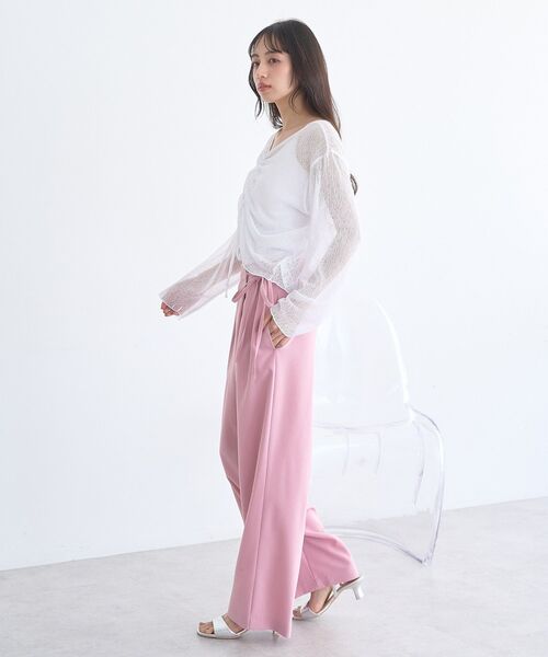 earth music&ecology(アースミュージックアンドエコロジー)の「ラップパンツ(その他パンツ・レディース・ピンク/グレー/アイボリー・M/S)」の13枚目の写真