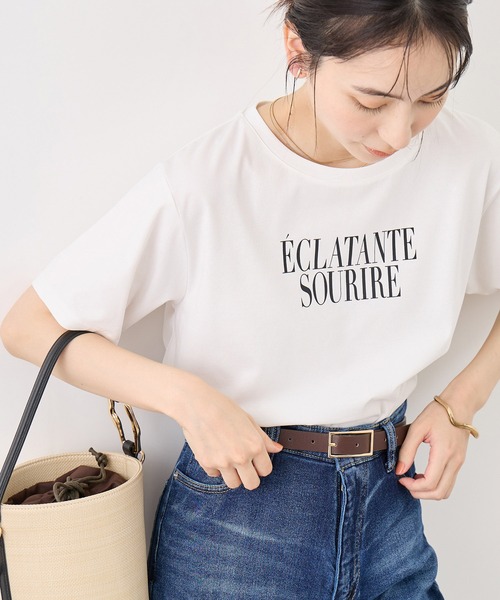 ROPE' PICNIC(ロペピクニック)の「RENUロゴ&フォトアソートプリントTシャツ/UVカット・接触冷感・イージーケア(Tシャツ/カットソー・レディース・ホワイト系その他/ホワイト/ホワイト系その他2/ホワイト系その他3・FREE)」の5枚目の写真