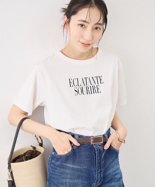 ROPE' PICNIC(ロペピクニック)の「RENUロゴ&フォトアソートプリントTシャツ/UVカット・接触冷感・イージーケア(Tシャツ/カットソー・レディース・ホワイト系その他/ホワイト/ホワイト系その他2/ホワイト系その他3・FREE)」の6枚目の写真