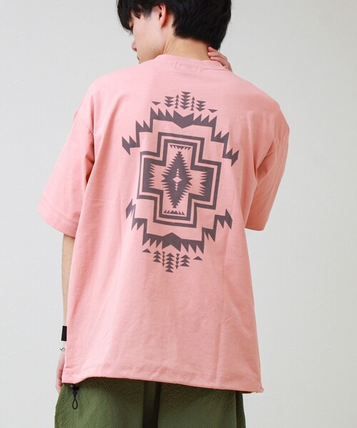 PENDLETON(ペンドルトン)の「【PENDLETON/ペンドルトン】CALCULO×SOLOTEX Tee(Tシャツ/カットソー・メンズ・サックスブルー/サーモンピンク/ブラック/オフホワイト・L/M)」の4枚目の写真