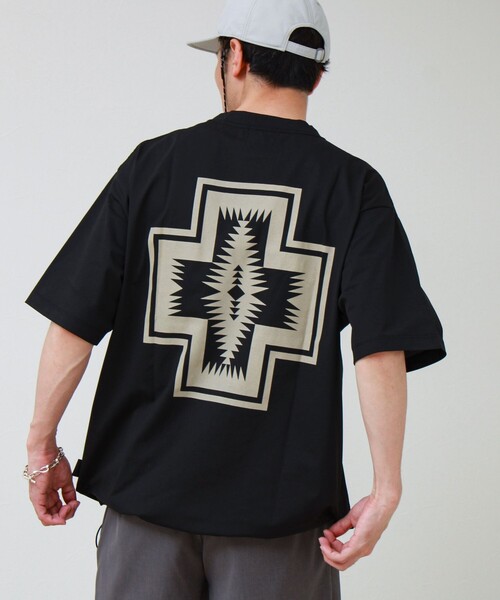 PENDLETON(ペンドルトン)の「【PENDLETON/ペンドルトン】CALCULO×SOLOTEX Tee(Tシャツ/カットソー・メンズ・サックスブルー/サーモンピンク/ブラック/オフホワイト・L/M)」の3枚目の写真