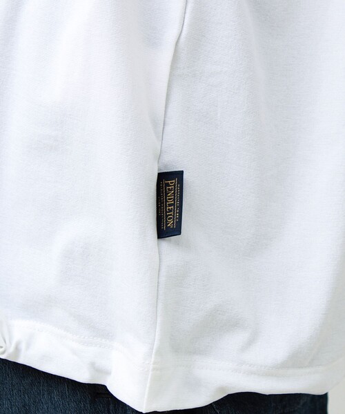 PENDLETON(ペンドルトン)の「【PENDLETON/ペンドルトン】CALCULO×SOLOTEX Tee(Tシャツ/カットソー・メンズ・サックスブルー/サーモンピンク/ブラック/オフホワイト・L/M)」の6枚目の写真
