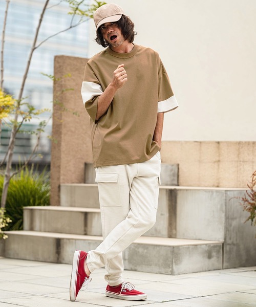 mt10470- Asymmetry Switch Cut sew デザインTシャツ(S69026cmb)（T