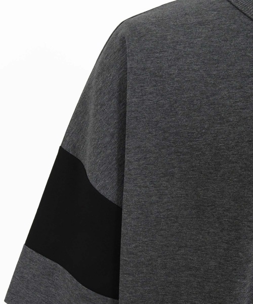 CAMBIO(カンビオ)の「mt10470- Asymmetry Switch Cut sew デザインTシャツ(S69026cmb)(Tシャツ/カットソー・メンズ・キナリ/ベージュ系その他/ブラック×グレー/チャコールグレー×ブラック・L/M/S)」の17枚目の写真