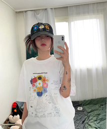 MM TWELVE FLOWER T-Shirts (White)