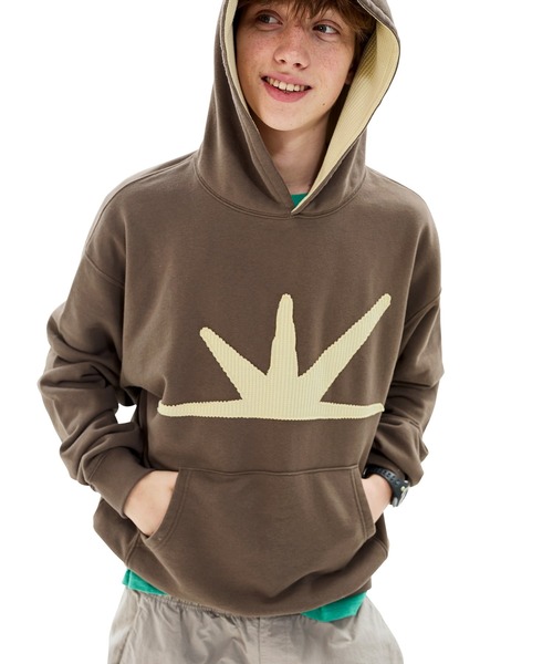 SUNLOVE(サンラブ)の「Daybreak Hoodie(パーカー・レディース・ブラウン/グリーン/チャコール/ネイビー/イエロー・S/M/L/XL)」の1枚目の写真