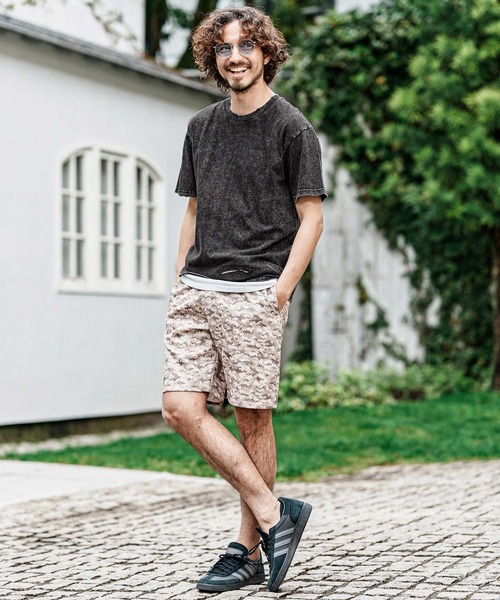 CAMBIO（カンビオ）の「mt10486- Pigment dye Distressed Short Sleeve Cut sew Tシャツ(S601126cmb)（Tシャツ/カットソー・メンズ・ブラック/グリーン/レッド/ライトグレー・L/M/S）」の8枚目の写真